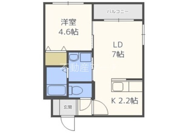 北１３条東駅 徒歩8分 4階の物件間取画像